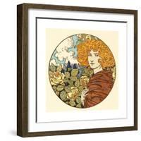 Jalousie (Jealousy), French, 1841 1917-Eugene Grasset-Framed Giclee Print