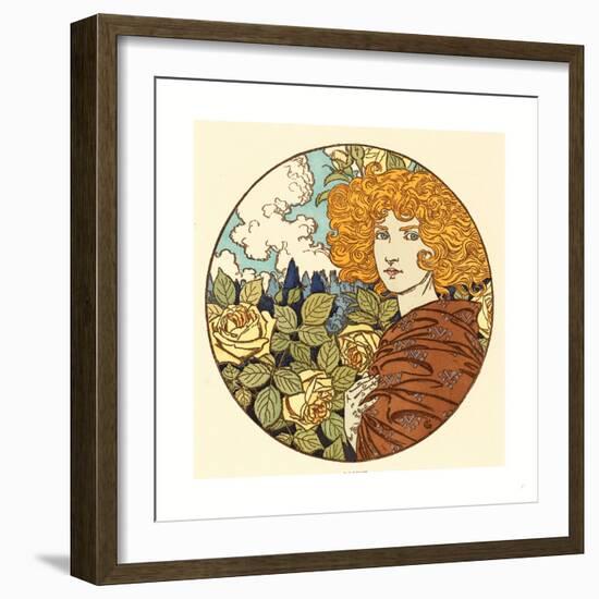 Jalousie (Jealousy), French, 1841 1917-Eugene Grasset-Framed Giclee Print