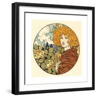 Jalousie (Jealousy), French, 1841 1917-Eugene Grasset-Framed Giclee Print