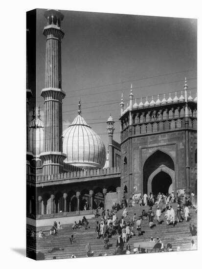 Jama Masjid, Delhi, India, Late 19th or Early 20th Century-null-Stretched Canvas