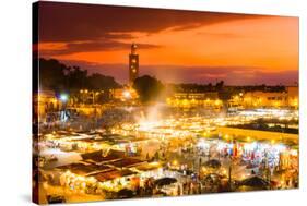 Jamaa El Fna, Marrakesh, Morocco.-kasto-Stretched Canvas