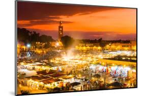 Jamaa El Fna, Marrakesh, Morocco.-kasto-Mounted Photographic Print