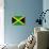 Jamaica Flag Design with Wood Patterning - Flags of the World Series-Philippe Hugonnard-Art Print displayed on a wall