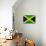 Jamaica Flag Design with Wood Patterning - Flags of the World Series-Philippe Hugonnard-Mounted Art Print displayed on a wall