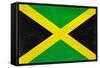 Jamaica Flag Design with Wood Patterning - Flags of the World Series-Philippe Hugonnard-Framed Stretched Canvas
