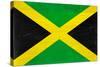 Jamaica Flag Design with Wood Patterning - Flags of the World Series-Philippe Hugonnard-Stretched Canvas