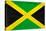 Jamaica Flag Design with Wood Patterning - Flags of the World Series-Philippe Hugonnard-Stretched Canvas