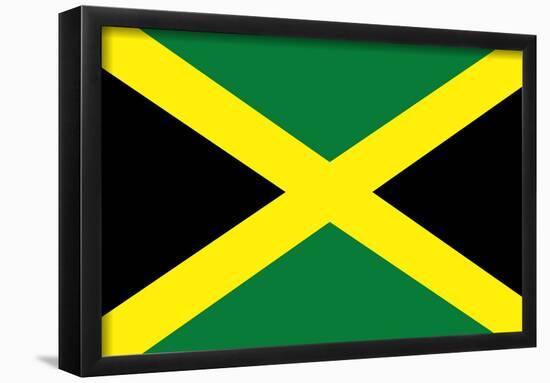 Jamaica National Flag Poster Print-null-Framed Poster