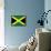 Jamaica National Flag Poster Print-null-Framed Poster displayed on a wall