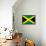 Jamaica National Flag Poster Print-null-Framed Poster displayed on a wall