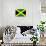 Jamaica National Flag-null-Art Print displayed on a wall