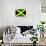 Jamaica National Flag-null-Mounted Art Print displayed on a wall