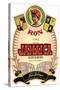 Jamaica Rum Label-null-Stretched Canvas