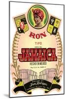 Jamaica Rum Label-null-Mounted Art Print