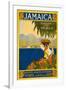 Jamaica Travel Poster, 1910 (Lithograph)-American School-Framed Giclee Print