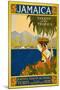 Jamaica Travel Poster, 1910 (Lithograph)-American School-Mounted Giclee Print