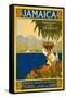 Jamaica Travel Poster, 1910 (Lithograph)-American School-Framed Stretched Canvas