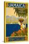 Jamaica Travel Poster, 1910 (Lithograph)-American School-Stretched Canvas