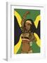 Jamaican Anime Girl-Harry Briggs-Framed Giclee Print