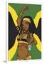 Jamaican Anime Girl-Harry Briggs-Framed Giclee Print