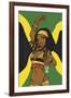 Jamaican Anime Girl-Harry Briggs-Framed Giclee Print