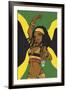 Jamaican Anime Girl-Harry Briggs-Framed Giclee Print