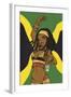 Jamaican Anime Girl-Harry Briggs-Framed Giclee Print