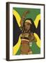 Jamaican Anime Girl-Harry Briggs-Framed Giclee Print