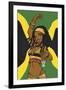 Jamaican Anime Girl-Harry Briggs-Framed Premium Giclee Print
