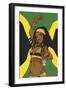 Jamaican Anime Girl-Harry Briggs-Framed Premium Giclee Print