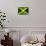 Jamaican Flag-daboost-Framed Stretched Canvas displayed on a wall