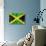 Jamaican Flag-daboost-Stretched Canvas displayed on a wall