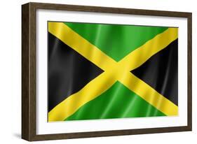 Jamaican Flag-daboost-Framed Art Print