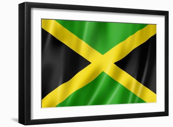 Jamaican Flag-daboost-Framed Art Print