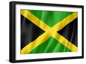 Jamaican Flag-daboost-Framed Art Print