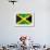 Jamaican Flag-daboost-Framed Art Print displayed on a wall