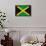 Jamaican Grunge Flag An Old Jamaican Flag Whith A Texture-TINTIN75-Framed Stretched Canvas displayed on a wall