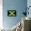 Jamaican Grunge Flag An Old Jamaican Flag Whith A Texture-TINTIN75-Framed Stretched Canvas displayed on a wall