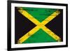 Jamaican Grunge Flag An Old Jamaican Flag Whith A Texture-TINTIN75-Framed Art Print