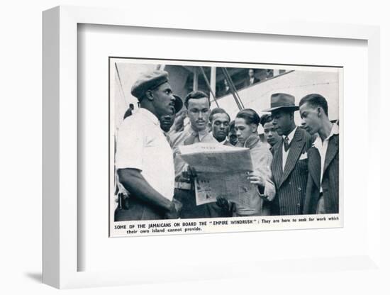 Jamaicans on Board the Empire Windrush-null-Framed Photographic Print