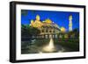 Jame'Asr Hassanal Bolkiah Mosque, Bandar Seri Begawan, Brunei, Borneo, Southeast Asia-Christian-Framed Photographic Print