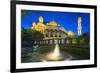 Jame'Asr Hassanal Bolkiah Mosque, Bandar Seri Begawan, Brunei, Borneo, Southeast Asia-Christian-Framed Photographic Print