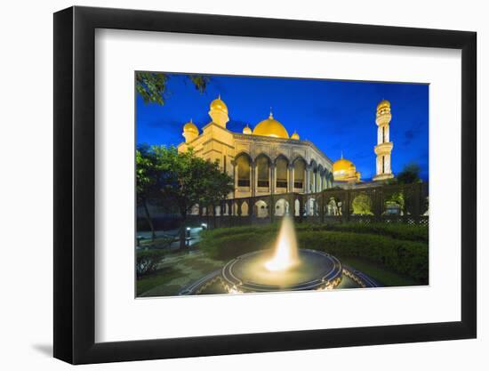 Jame'Asr Hassanal Bolkiah Mosque, Bandar Seri Begawan, Brunei, Borneo, Southeast Asia-Christian-Framed Photographic Print