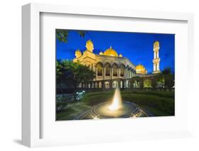 Jame'Asr Hassanal Bolkiah Mosque, Bandar Seri Begawan, Brunei, Borneo, Southeast Asia-Christian-Framed Photographic Print