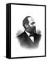 James A. Garfield, 20th U.S. President-Science Source-Framed Stretched Canvas