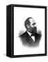 James A. Garfield, 20th U.S. President-Science Source-Framed Stretched Canvas