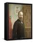 James A. Garfield, 20th U.S. President-Science Source-Framed Stretched Canvas