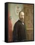 James A. Garfield, 20th U.S. President-Science Source-Framed Stretched Canvas