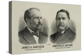 James A. Garfield and Chester A. Arthur - Republican Candidates for President and Vice President-Seer's Lithograph Co-Stretched Canvas