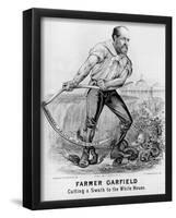 James A Garfield (Campaign Poster) Art Poster Print-null-Framed Poster